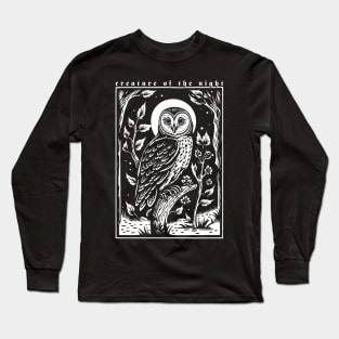 Creature Of The Night Owl Long Sleeve T-Shirt